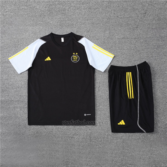 Chandal del Argelia Manga Corta 2023-2024 Negro - Pantalon Corto